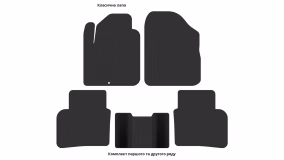 Interior mats for the Nissan Teana J31 2003-2008 I generation EU Sedan - Фото 3