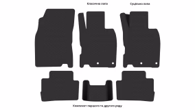 Interior mats for the Nissan Qashqai J11 2013-2021 II generation EU Crossover right-hand - Фото 5
