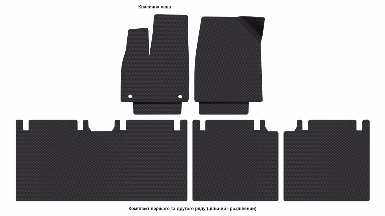 Interior mats for the Nissan N7 2025-… I generation EU Sedan - Фото 2