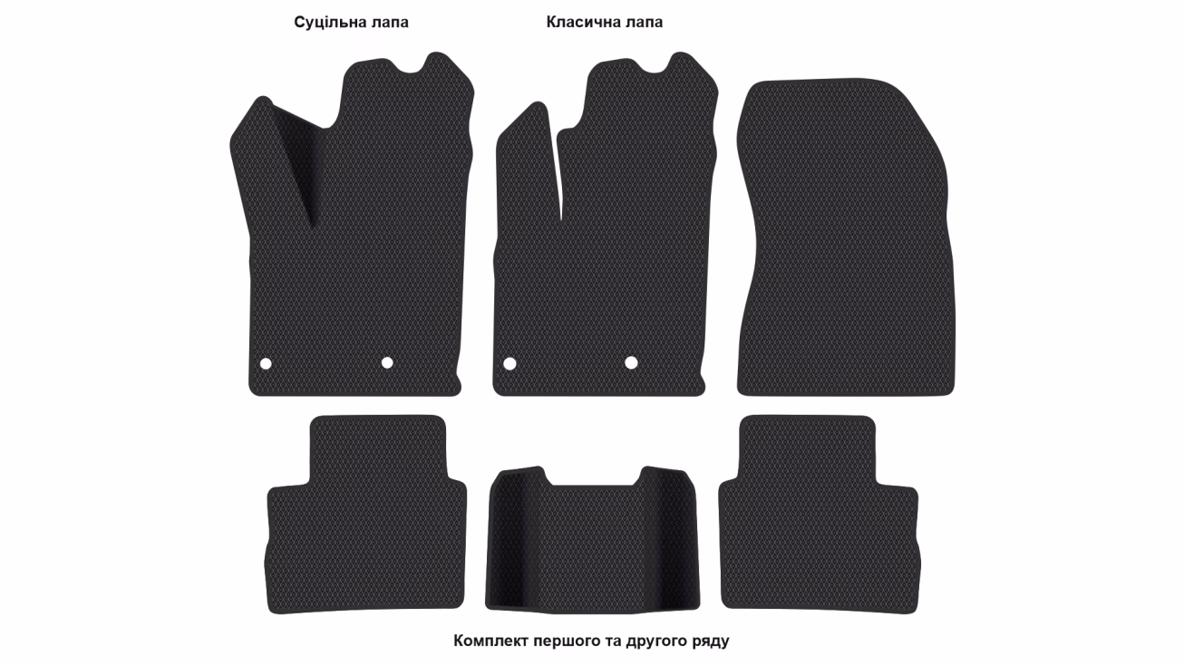 Interior mats for the Nissan Qashqai J12 2021-… III generation EU Crossover Hybrid (MHEV) - Фото 2