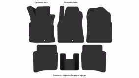Interior mats for the Nissan Primera P12 2002-2007 III generation EU Sedan - Фото 3