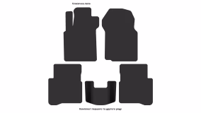 Interior mats for the Nissan Maxima QX A32 1994-2000 IV generation EU Sedan - Фото 3