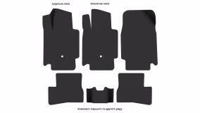 Interior mats for the Nissan Micra K12 2003-2010 III generation EU Hatchback 5-door - Фото 3