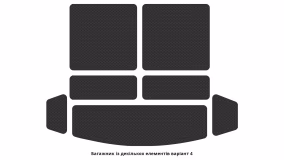 Коврики в салон Nissan Qashqai +2 (J10) 2008-2013 I поколение EU Crossover 7-ми местная - Фото 2