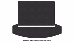 Коврики в салон Nissan Qashqai +2 (J10) 2008-2013 I поколение EU Crossover 7-ми местная - Фото 3