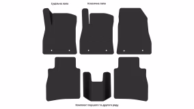 Interior mats for the Nissan Sentra B17 2012-2019 VII generation EU Sedan - Фото 3