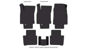 Interior mats for the Nissan Tiida C11 2004-2011 I generation EU Sedan - Фото 4