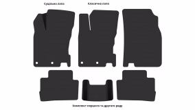 Interior mats for the Nissan Qashqai J11 2013-2017 II generation EU Crossover pre-restyling - Фото 5