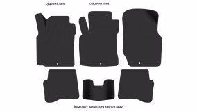 Interior mats for the Nissan Almera Classic (B10) 2006-2012 I generation EU Sedan - Фото 3