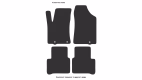 Interior mats for the Nissan Teana L33 2013-… III generation EU Sedan - Фото 3