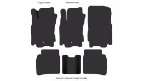 Interior mats for the Nissan Note E11 2004-2013 I generation EU Minivan - Фото 4