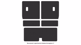 Interior mats for the Nissan Pathfinder R51 2004-2014 III generation GB Crossover right-hand - Фото 2