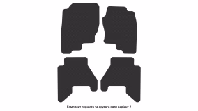 Interior mats for the Nissan Pathfinder R51 2004-2014 III generation GB Crossover right-hand - Фото 4