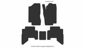 Interior mats for the Nissan Pathfinder R51 2004-2014 III generation GB Crossover right-hand - Фото 5