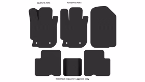 Interior mats for the Nissan Almera NEW G11/15 2012-… III generation EU Sedan - Фото 3