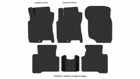 Interior mats for the Nissan X-Trail T30 2001-2007 I generation EU Crossover - Фото 3