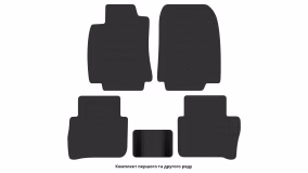 Interior mats for the Nissan Tiida C12 2011-… II generation EU Hatchback - Фото 3