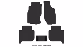 Interior mats for the Nissan Terrano R50 1996-2004 II generation EU Crossover 5-door - Фото 3