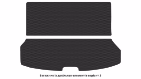 Interior mats for the Nissan X-Trail T32 2017-2021 III generation EU Crossover restyling 7-seater - Фото 2
