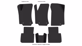 Interior mats for the Nissan Altima L33 2012-2018 V generation US Sedan - Фото 3