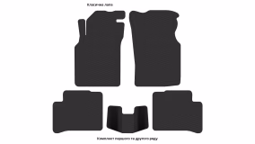 Interior mats for the Nissan Primera P10 1990-1996 I generation EU Sedan - Фото 3