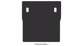 Interior mats for the Nissan Pathfinder R51 2004-2010 III generation EU Crossover pre-restyling 7-seater - Фото 3
