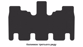 Interior mats for the Nissan Pathfinder R51 2004-2010 III generation EU Crossover pre-restyling 7-seater - Фото 4