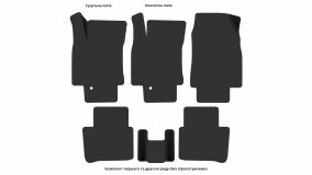 Interior mats for the Nissan Tiida C11 2004-2011 I generation EU Hatchback - Фото 4