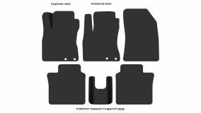 Interior mats for the Nissan Versa Note 2013-2019 II generation US Hatchback - Фото 3