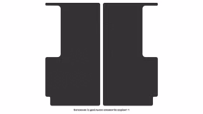 Interior mats for the Nissan Navara NP300 D23 2014-2025 IV generation EU Pickup 4-door - Фото 2