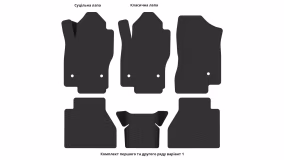 Interior mats for the Nissan Navara D40 2010-2015 III generation EU Pickup restyling 4-door Double Cab - Фото 3