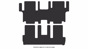Interior mats for the Nissan Quest 2010-2016 IV generation US Minivan 7-seater - Фото 4