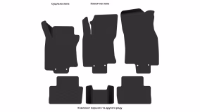 Interior mats for the Nissan Rogue Sport 2016-2022 I generation US Crossover - Фото 5