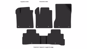 Interior mats for the Nissan Murano Z52 2014-2019 III generation US Crossover pre-restyling - Фото 3