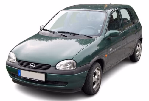 Interior mats for the Opel Corsa B 1993-2000 II generation EU Hatchback 5-door