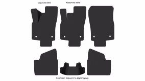 Interior mats for the Opel Astra H 2004-2014 III generation EU Sedan - Фото 2