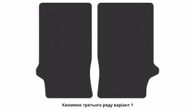 Interior mats for the Opel Zafira B 2005-2008 II generation EU Minivan pre-restyling 7-seater - Фото 5