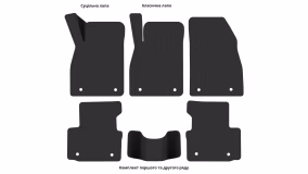Interior mats for the Opel Insignia G09 2008-2013 I generation EU Universal pre-restyling - Фото 3
