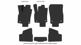 Interior mats for the Opel Astra H TwinTop 2006-2010 III generation EU Cabriolet - Фото 2