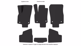 Interior mats for the Opel Astra H TwinTop 2006-2010 III generation EU Cabriolet - Фото 3