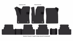 Interior mats for the Opel Grandland 2021-2024 I generation EU Crossover - Фото 4