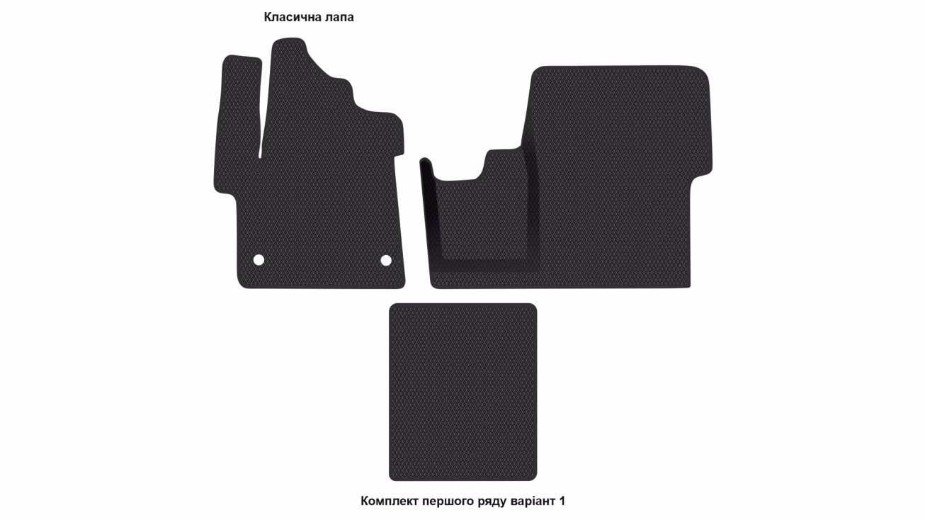 Interior mats for the Opel Zafira Life 2019-… IV generation EU VAN 6-seater Exrta-Long - Фото 2