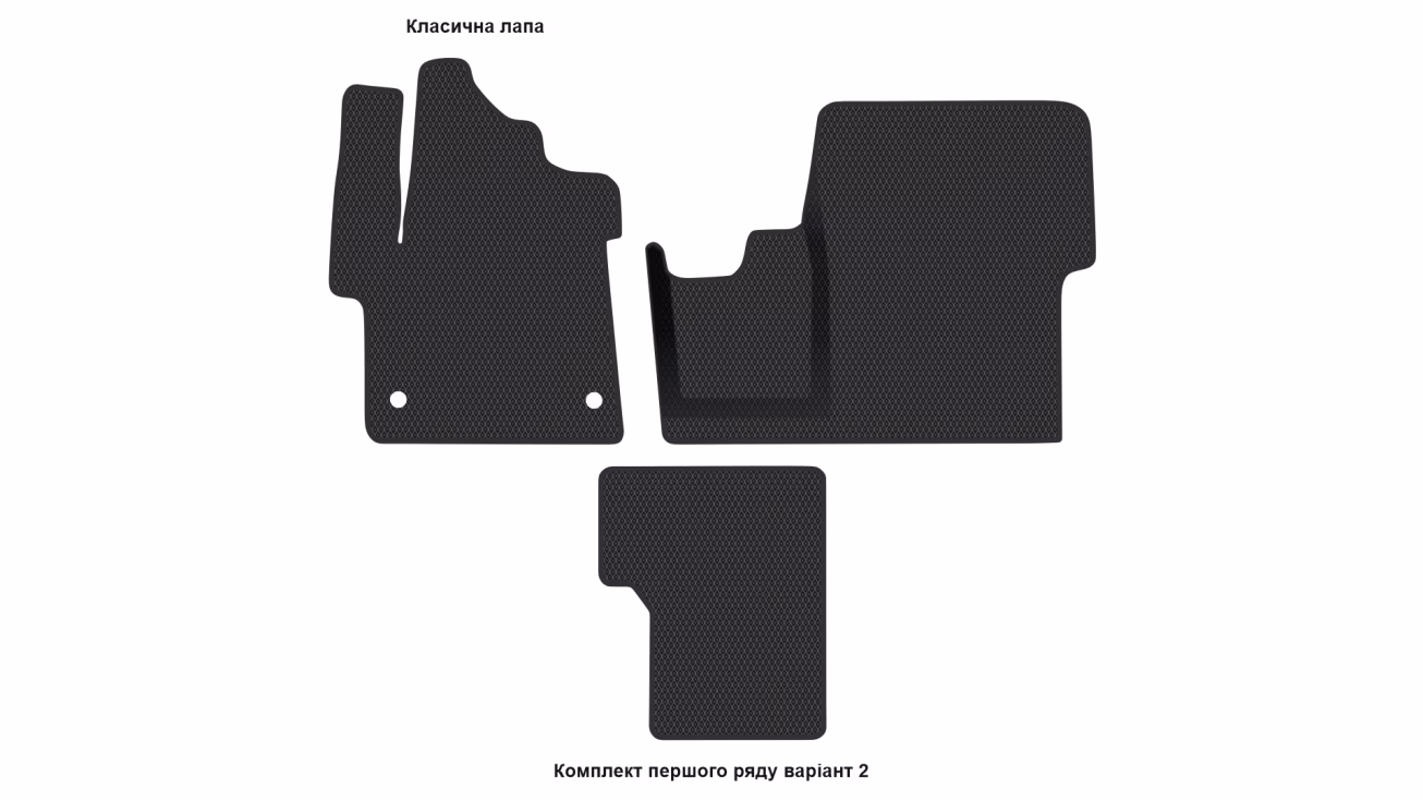 Interior mats for the Opel Zafira Life 2019-… IV generation EU VAN 6-seater Exrta-Long - Фото 3