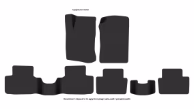 Interior mats for the Opel Vectra B 1995-2002 II generation EU Sedan - Фото 2
