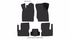 Interior mats for the Opel Kadett E 1985-1991 VI generation EU Sedan - Фото 2