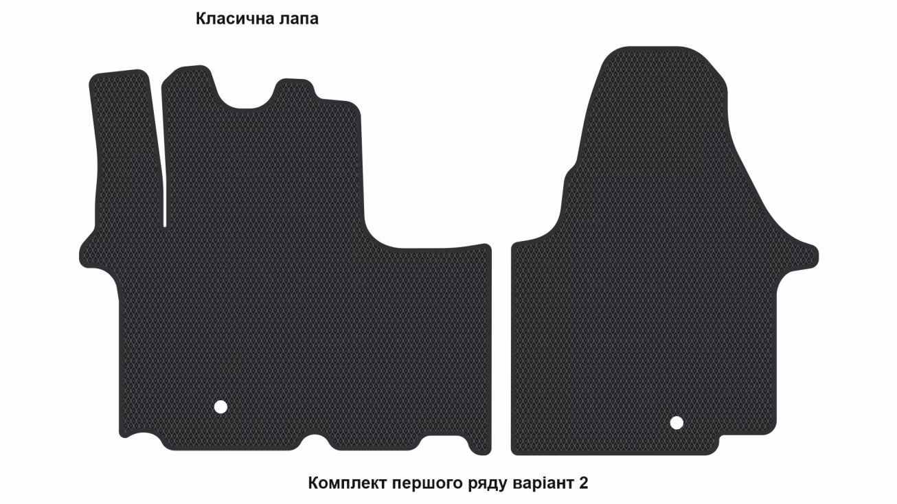 Interior mats for the Opel Vivaro A 2001-2014 I generation EU VAN - Фото 3