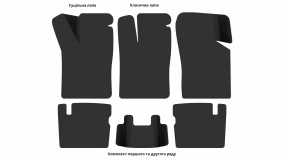 Interior mats for the Opel Vectra A 1988-1995 I generation EU Hatchback - Фото 3