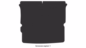 Interior mats for the Opel Zafira A 1999-2003 I generation EU Minivan pre-restyling 7-seater - Фото 3