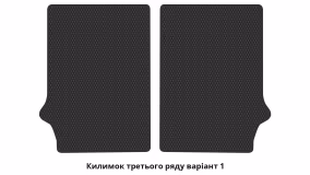 Interior mats for the Opel Zafira A 1999-2003 I generation EU Minivan pre-restyling 7-seater - Фото 5