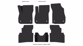 Interior mats for the Opel Insignia 2017-… II generation EU Liftback - Фото 3